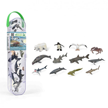 TUBO MINI ANIMALES MARINOS 3 COLLECTA - A1211-C
