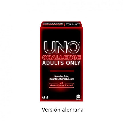 UNO CHALLENGE ADULTS ONLY EN ALEMÁN JBF58 MATTEL