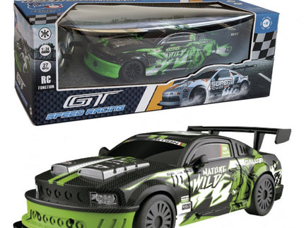 VEHICULO GT-SPEED RACING NEGRO/VERDE 1:24 R/C TACHAN