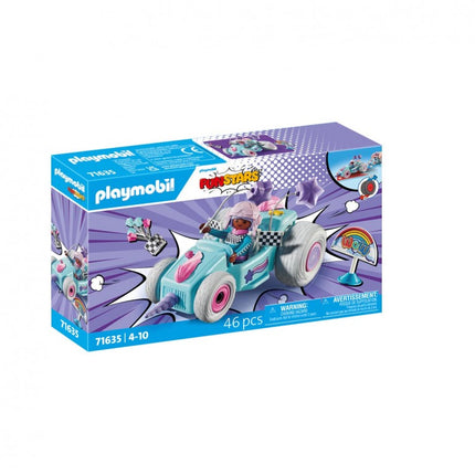 VEHÍCULO RACING UNICORNIO FUNSTARS 71635 PLAYMOBIL