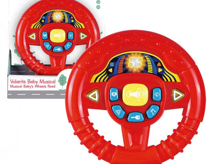 VOLANTE BABY ROJO CON LUCES Y SONIDOS. TACHAN