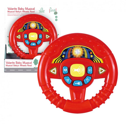 VOLANTE BABY ROJO CON LUCES Y SONIDOS. TACHAN