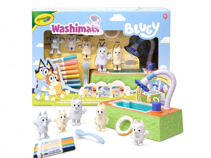 WASHIMALS SET 5 MASCOTAS CON PISCINA BLUEY 74-0257