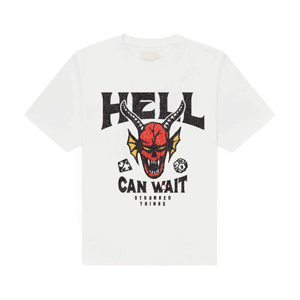 Stranger Things Camiseta Hell Can Wait (white) talla S