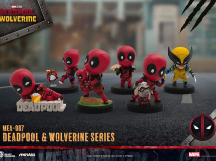 Deadpool 3 Pack de 6 Figuras Deadpool & Wolverine Series Mini Egg Attack Set 8 cm