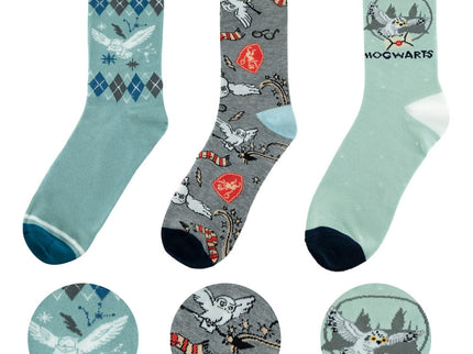Harry Potter Pack de 3 Pares de calcetines Hedwig