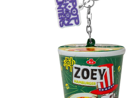 Las guerreras K-pop Llavero Squishy Zoey Hamburger Noodles