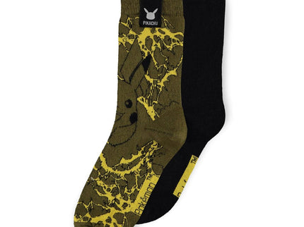 Pokémon Pack de 2 Pares de Calcetines Pikachu 39-42