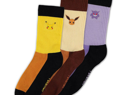 Pokémon Pack de 3 Calcetines Starter Pokémon 39-42