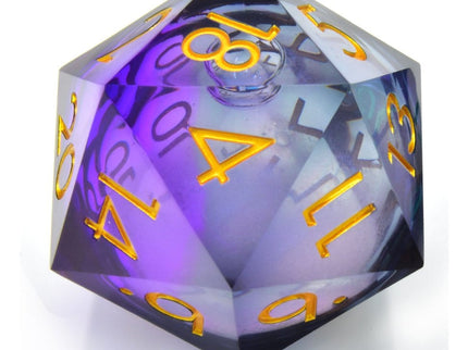 CritStones Liquid Core dado D20 Twilight Ether 5 cm