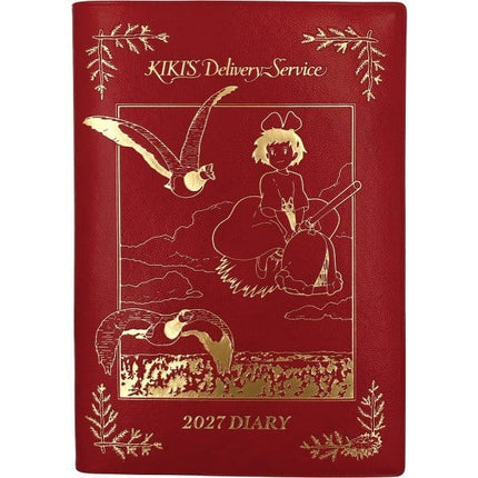 Nicky, la aprendiz de bruja Diario Kiki on her broom red gold foil
