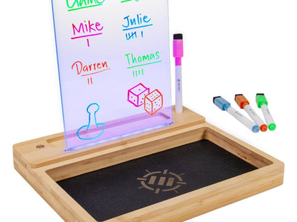 Enhance Tabletop Tablero de escritura LED y bandeja de dados Transparente