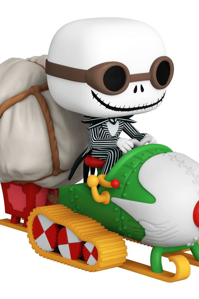 Pesadilla antes de Navidad POP! Rides Vinyl Figura Jack w/Goggles & Snowmobile 18 cm