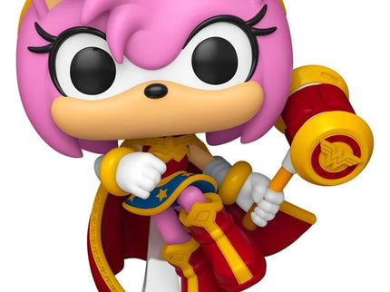 DC x Sonic the Hedgehog POP! Heroes Vinyl Figura Amy as Wonder Woman 9 cm