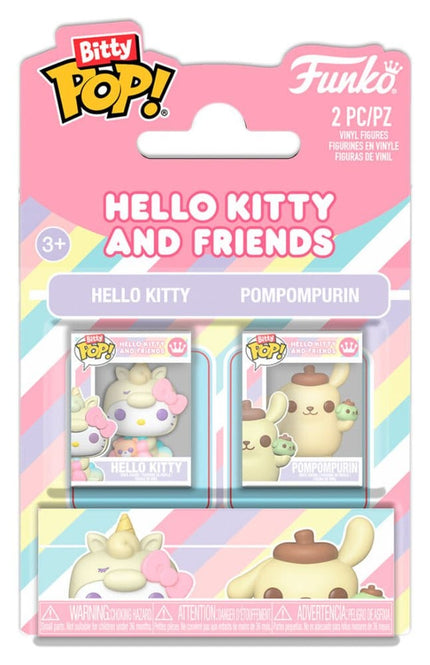 Sanrio Pack de 2 Bitty POP! Vinyl Figuras HK & PomPom 2 cm
