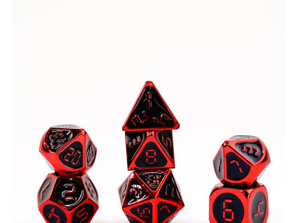 FanRoll Pack de Dados Red with Black Enamel (7)