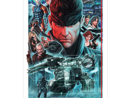 Metal Gear Solid Litografia Montage Edition 42 x 30 cm