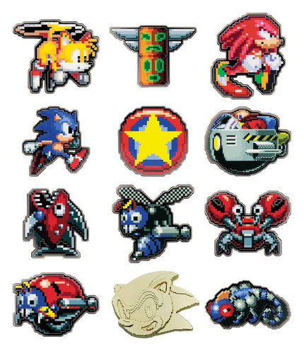 Sonic The Hedgehog Mystery Chapas Cajas Sorpresas Expositor (12)