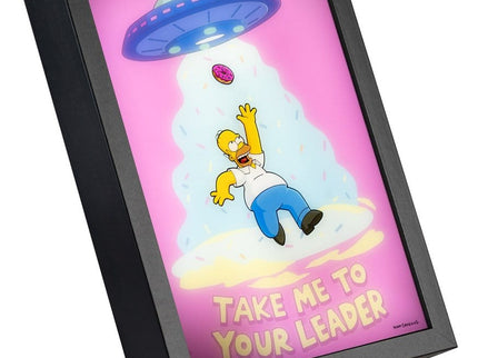 Los Simpson Póster LED Enmarcado 20 x 28 cm