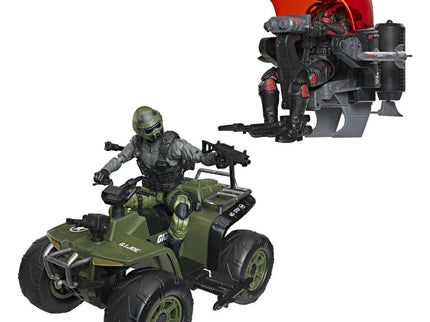 G.I. Joe Classified Series Set de Figuras y Vehículos Snake Eyes & Varmint ATV vs. Stealth Viper & Cobra Stealth Flight Pod (Trubble Bubble) 15 cm