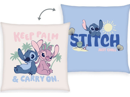 Lilo & Stitch Soft Velboa Almohada Stitch & Angel Keep Palm & Carry On 40 x 40 cm