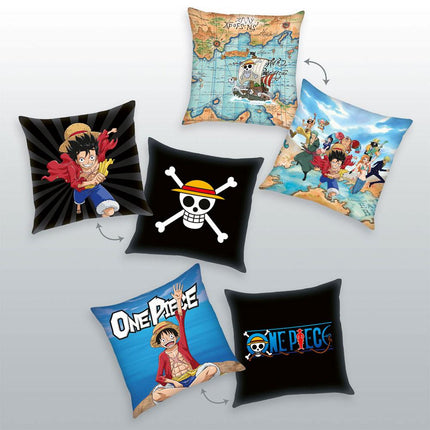 One Piece Pack de 3 almohadas Characters 40 x 40 cm