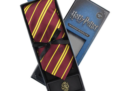 Harry Potter Set Deluxe de Corbata & Pin Gryffindor