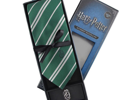 Harry Potter Set Deluxe de Corbata & Pin Slytherin