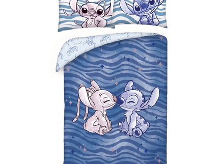 Lilo & Stitch Funda Nórdica Stitch & Angel Waves 140 x 200 cm / 70 x 90 cm