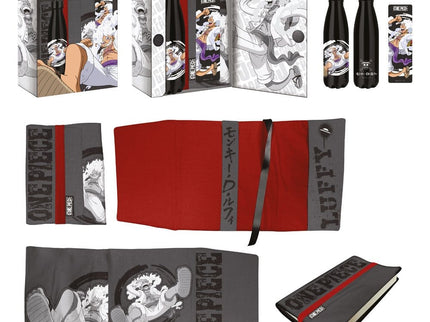 One Piece Botella de acero, Pegatina, Cubierta de libro Set de Regalo Luffy