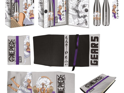 One Piece Botella de acero, Pegatina, Cubierta de libro Set de Regalo Gears