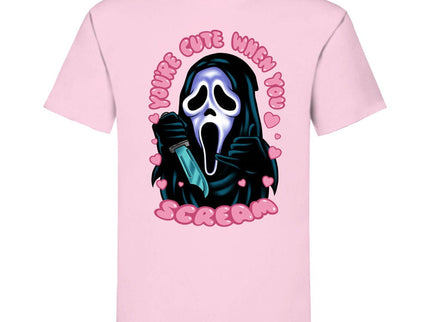 Scream Camiseta Ghost Face You're Cute when you Scream talla S