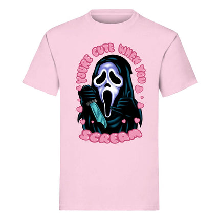 Scream Camiseta Ghost Face You're Cute when you Scream talla S