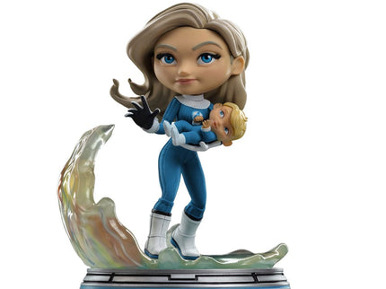Fantastic Four Minifigura Mini Co. PVC Invisible Woman and Franklin 15 cm