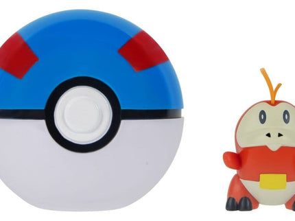 Pokémon Clip 'n' Go Figura de Acción Fuecoco & Super Ball