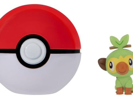 Pokémon Clip 'n' Go Figura de Acción Wave 21 Grookey & Poké Ball