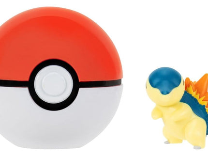 Pokémon Clip 'n' Go Figura de Acción Cyndaquil & Poké Ball