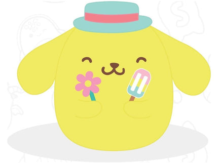 Sanrio Squishmallow Peluche Hello Kitty and Friends Seize the Moment Pompompurin Popsicle 20 cm