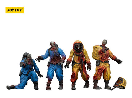 Zombie Pack de 4 Figuras Dark Source Biochemical Lab Team 8 cm