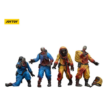 Zombie Pack de 4 Figuras Dark Source Biochemical Lab Team 8 cm