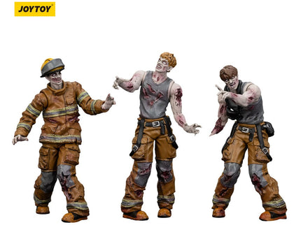 Zombie Pack de 3 Figuras Dark Source Firefighters 8 cm