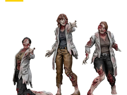 Zombie Pack de 3 Figuras Dark Source Scientists (Female) 8 cm