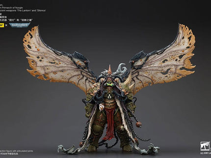 Warhammer 40k Figura 1/18 Mortarion Daemon Primarch of Nurgle with Ancient weapons The Lantern and Silence 21 cm