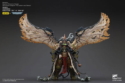 Warhammer 40k Figura 1/18 Mortarion Daemon Primarch of Nurgle with Ancient weapons The Lantern and Silence 21 cm