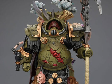 Warhammer 40k Figura 1/18 Death Guard Deathshroud Terminator 1 with Manreaper and Plaguespurter Gauntlet 14 cm