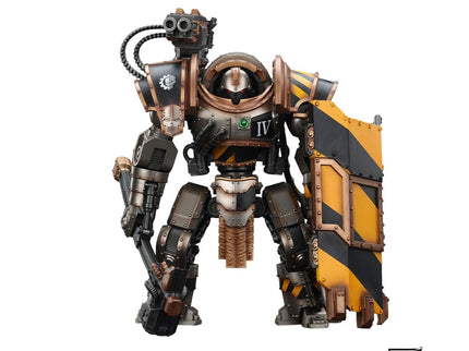 Warhammer The Horus Heresy Figura Iron Warriors Iron Circle Domitar-Ferrum Class Battle-automata with Karceri Battle Shield 24 cm