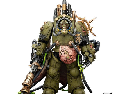 Warhammer 40,000 Figura Death Guard Lord of Virulence with Power Fist and Twin Plague Spewer 14 cm