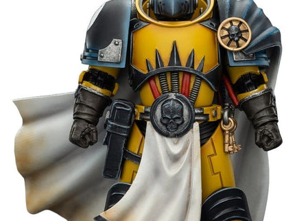 Warhammer Imperial Fists Figura Librarian Consulwith Force Axe and Bolt Pistol 12 cm