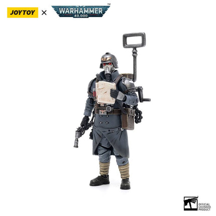 Warhammer 40k Figura 1/18 Death Korps of Krieg Veteran Squad Guardsman Communications Specialist 10 cm