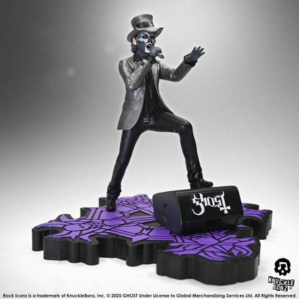 Ghost Estatua Rock Iconz Papa V Perpetua Top Hat 22 cm